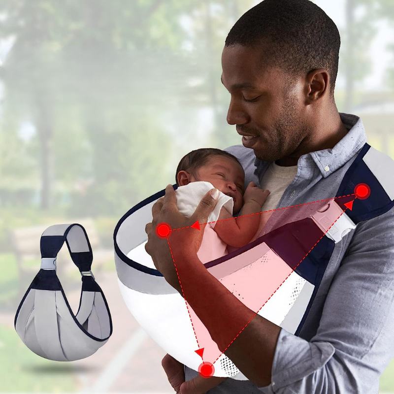 EasyBabySling™ | Sangle ronde ergonomique multifonctionnelle pour bébé