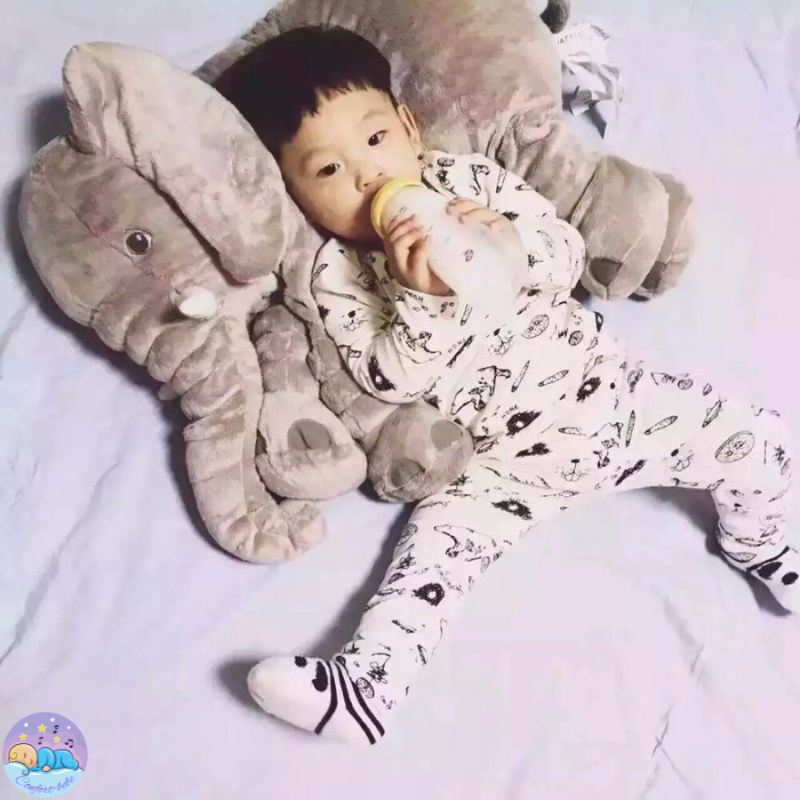 DimboBaby™ | L'Oreiller en Peluche Ultradoux en Forme d’Éléphant pour Bébé.