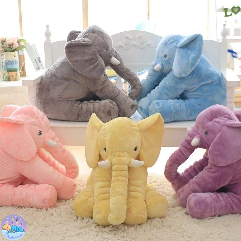 DimboBaby™ | L'Oreiller en Peluche Ultradoux en Forme d’Éléphant pour Bébé.