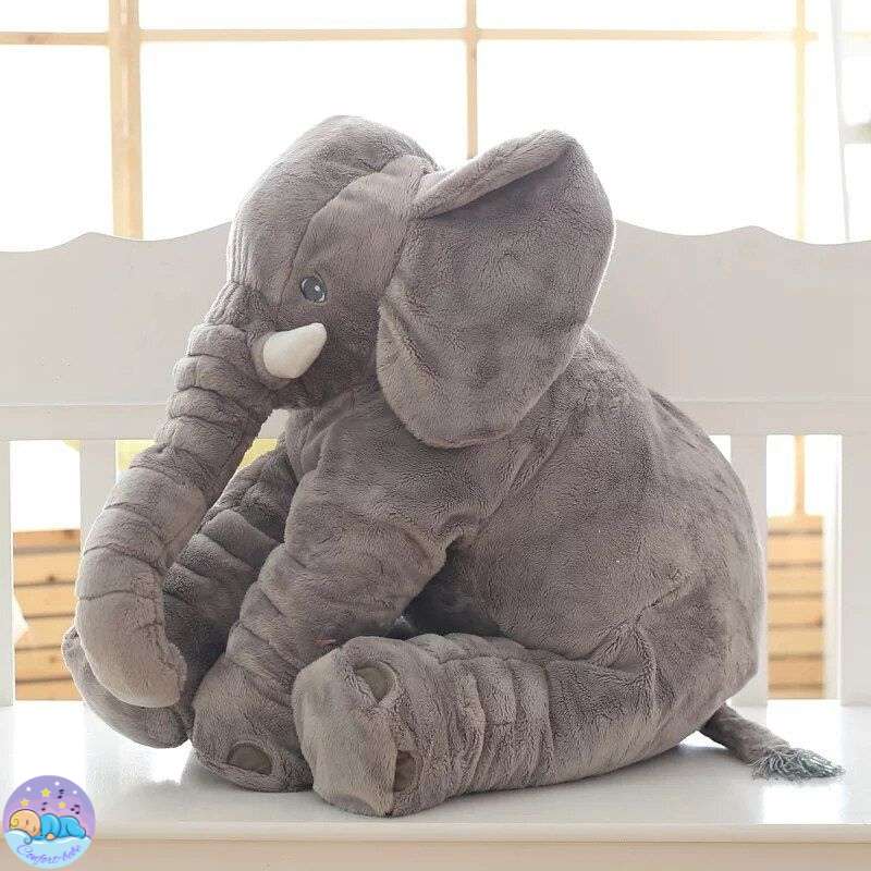 DimboBaby™ | L'Oreiller en Peluche Ultradoux en Forme d’Éléphant pour Bébé.
