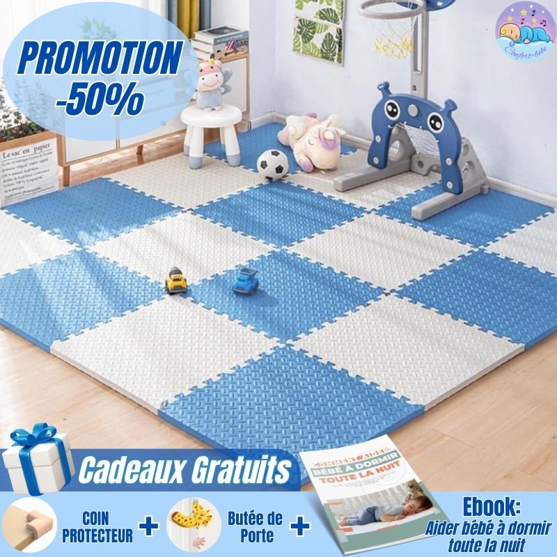 TapisPuzzle™ | Tapis de jeu en polymère pour enfants - 16 pcs