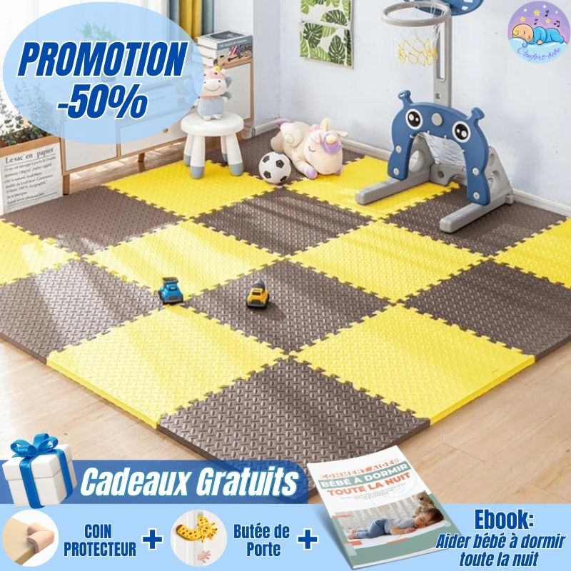 TapisPuzzle™ | Tapis de jeu en polymère pour enfants - 16 pcs