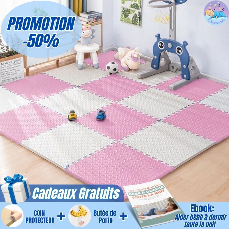 TapisPuzzle™ | Tapis de jeu en polymère pour enfants - 16 pcs