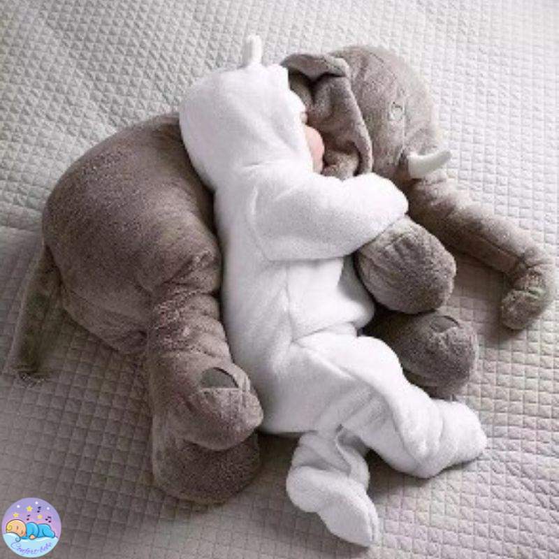 DimboBaby™ | L'Oreiller en Peluche Ultradoux en Forme d’Éléphant pour Bébé.