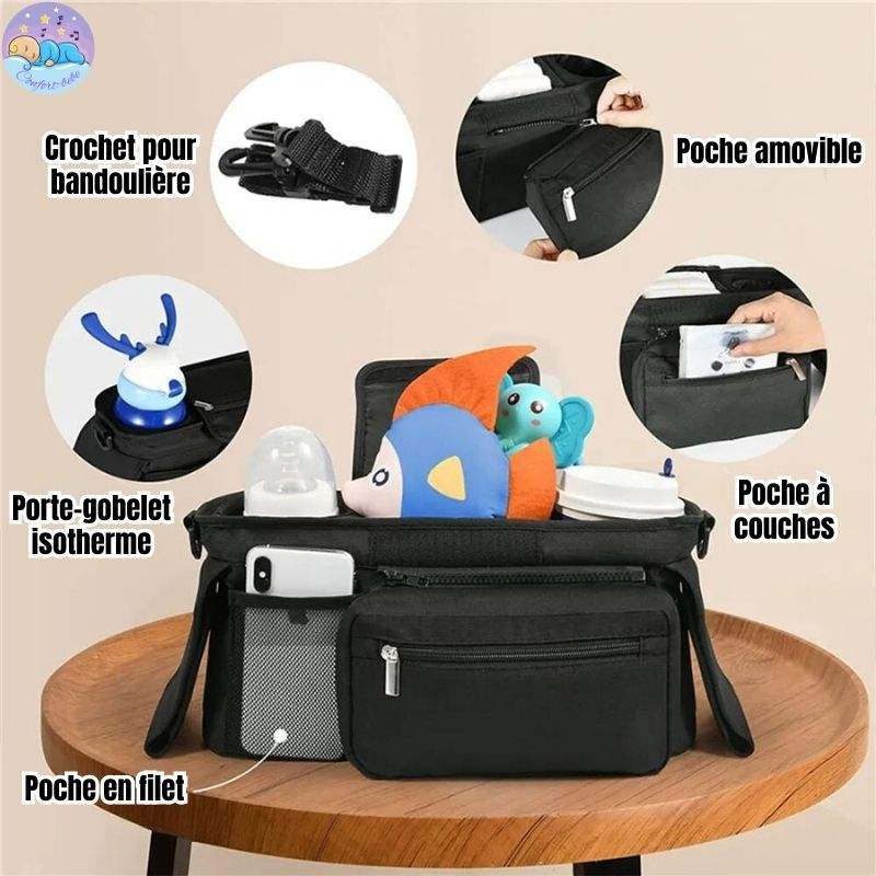 BabyCaddy™ | Le sac organiseur universel pour poussette
